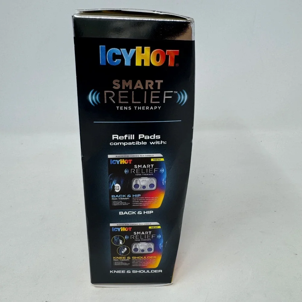 Icy Hot Smart Relief TENS Therapy Back Hip Refill Pads 2ct + Battery 09/2017
